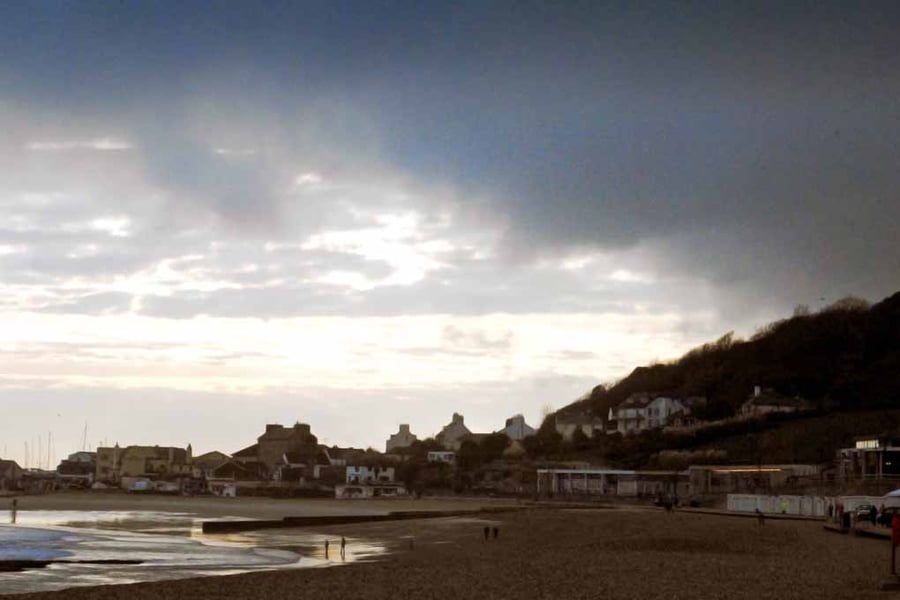 Lyme Regis Beach Jurassic Coast Dorset England Photograph Print