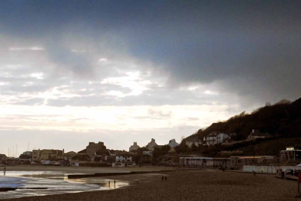 Lyme Regis Beach Jurassic Coast Dorset England Photograph Print