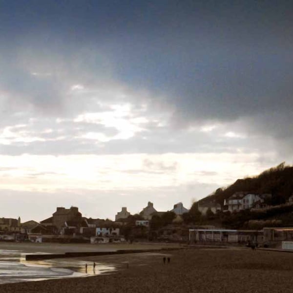 Lyme Regis Beach Jurassic Coast Dorset England Photograph Print