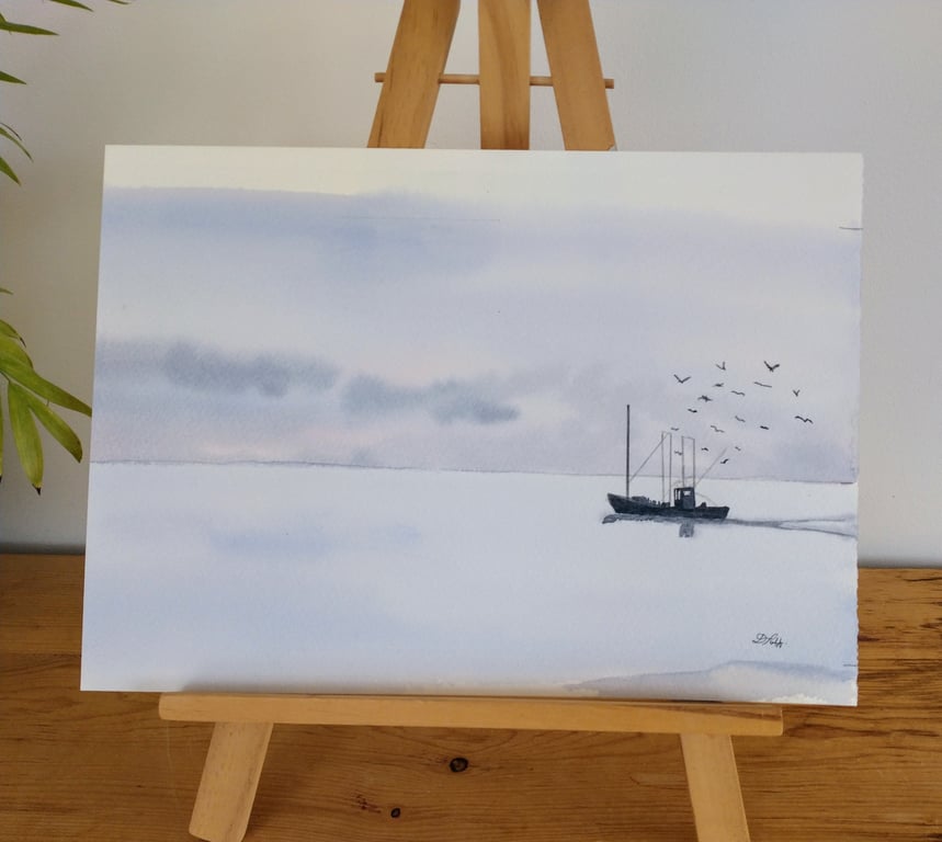 Homeward bound - original watercolour painting 