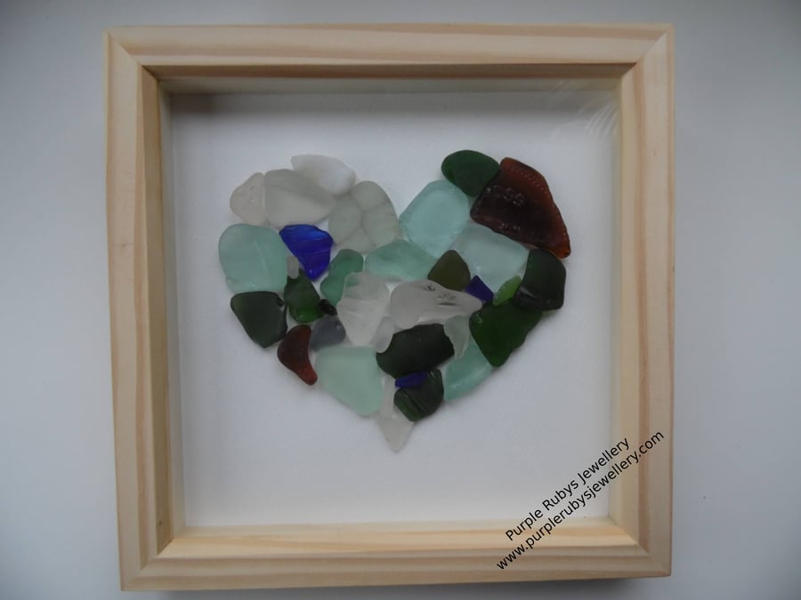 Heart of Dorset Sea Glass Picture P155