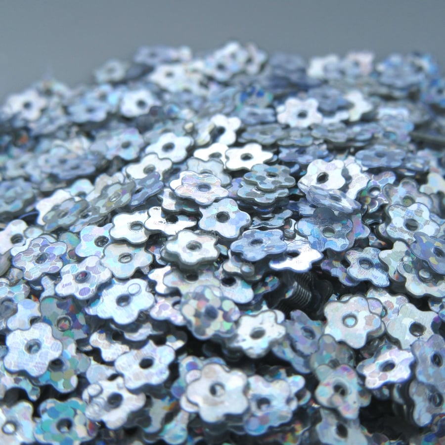Holographic Flower Sequins