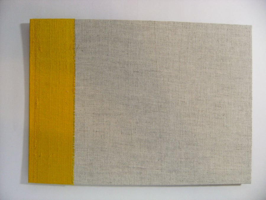 Grey Linen Wedding Guest Book - Reserved for David 