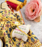 Sappho,  A Tiny Hand Embroidered Goldfinch Folk Art Doll - Image 6