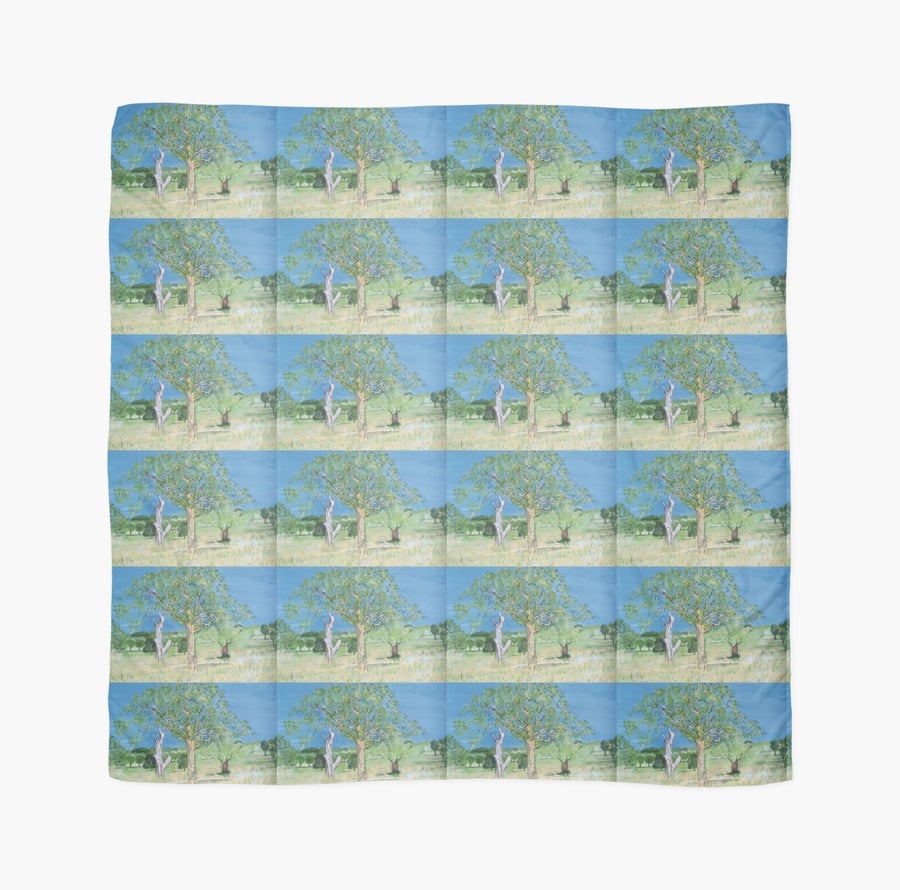 Beautiful Scarf Featuring A Design Based On The Painting ‘Parched Earth...’