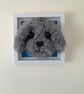 Needle felted puppy heads in frame - Image 4
