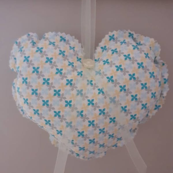 Handmade Fabric Heart Decorations