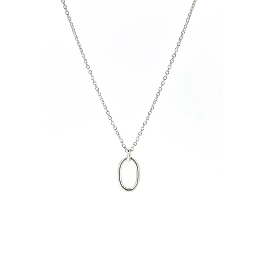 Recycled silver Orbit pendant necklace