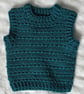 Handmade Crochet Baby Vest – 0–3 Months