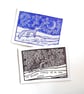 Fox and Badger Cards - Set of 2 - READY TO SHIP - Image 1