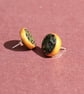 Hand Crafted Ear Studs - Modern Chic - Sterling Silver Pins - Image 4