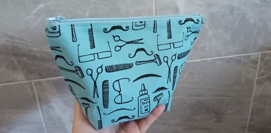 Large Mens Beard Kit Bag Washbag Toiletries Sto Folksy