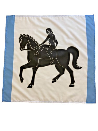 23" x 23" 59 x 59 cm Coventry Lady Godiva Flag Bandana Head Scarf Neck Tie