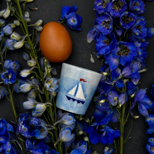 Boats Egg Cup - seconds sunday