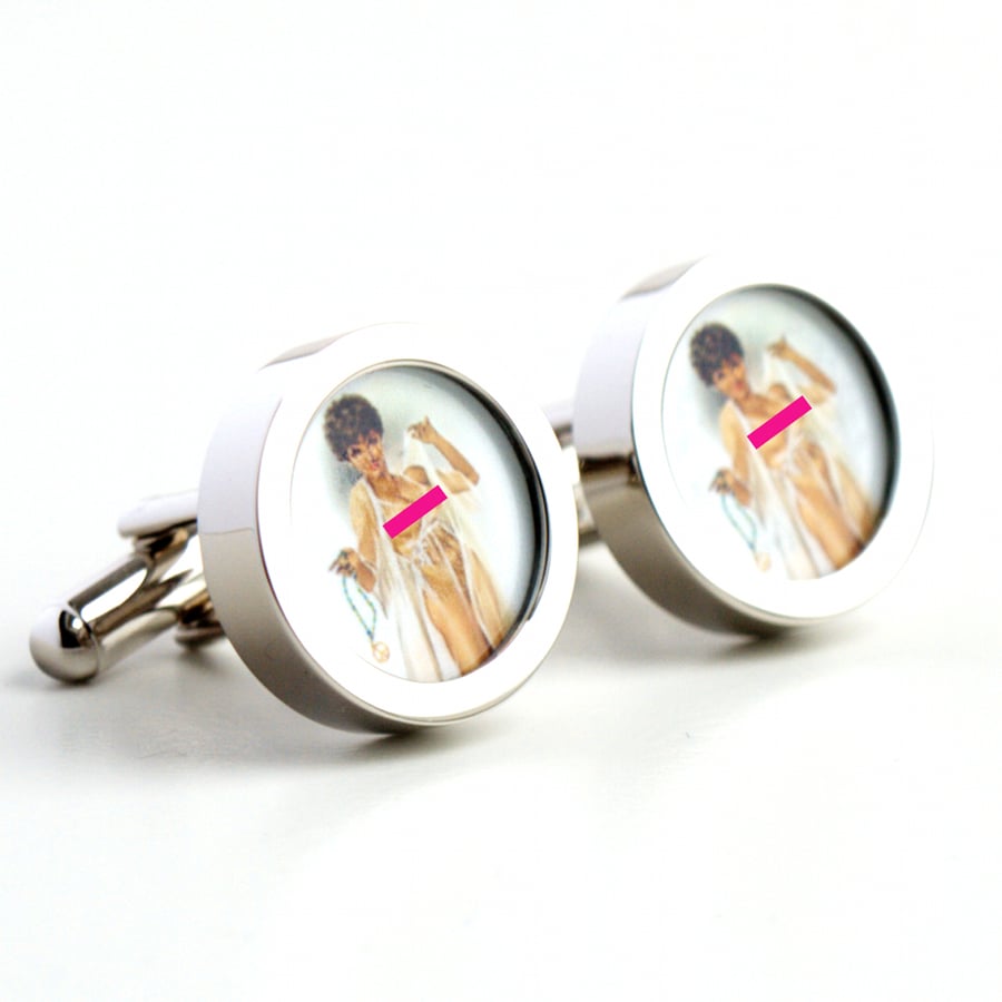 Vintage Nude Pin Up Cufflinks