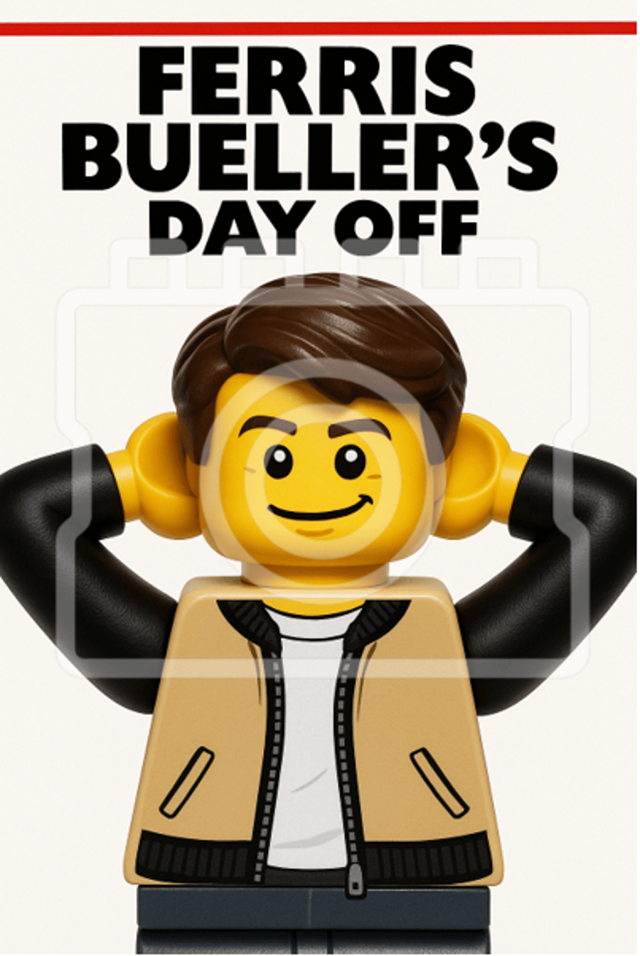 FERRIS BUELLER'S DAY OFF - LEGO-Inspired Movie Print - Ready to Frame