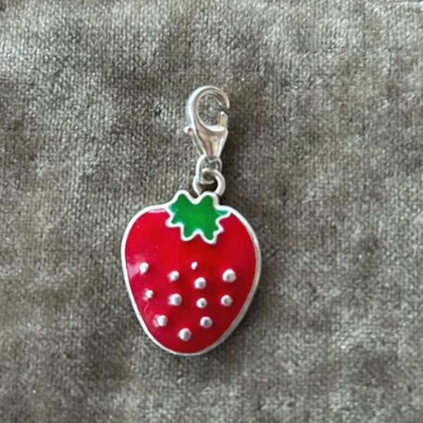 10 x Sterling silver enamel charms