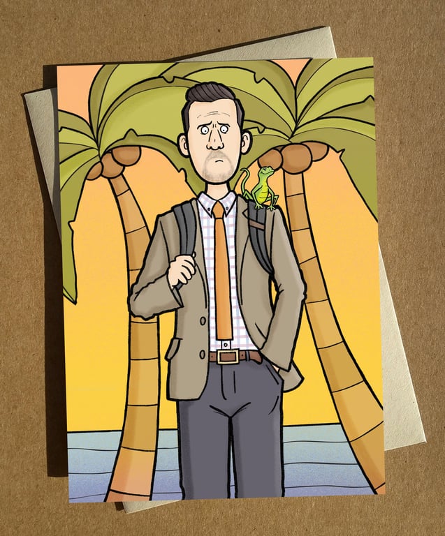 Neville Parker - Death in Paradise Greeting Card A6 - Birthday Card