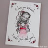 valentines eat you zombie - original aceos