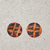 Butterfly pattern stuff polymer clay earrings