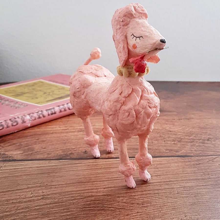 Vintage Style Spun Cotton Poodle