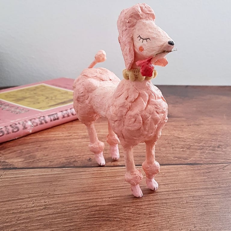 Vintage Style Spun Cotton Poodle