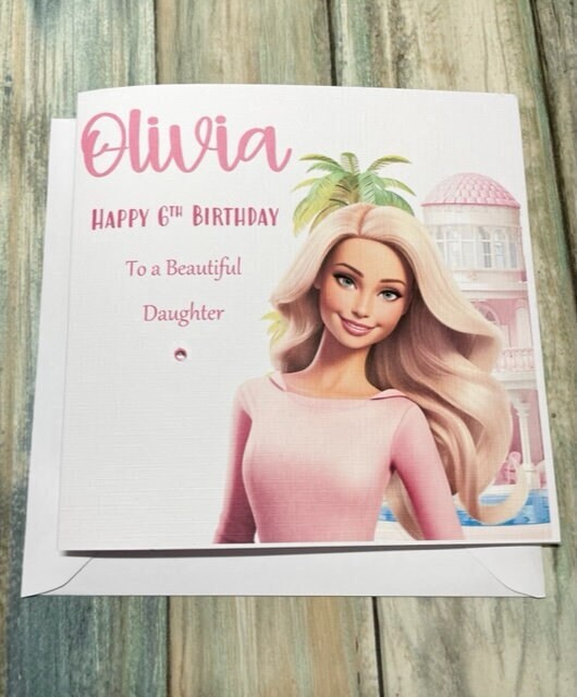 Personalised Birthday card For Girl Happy Birthday Daughter Granddaughter Niece 