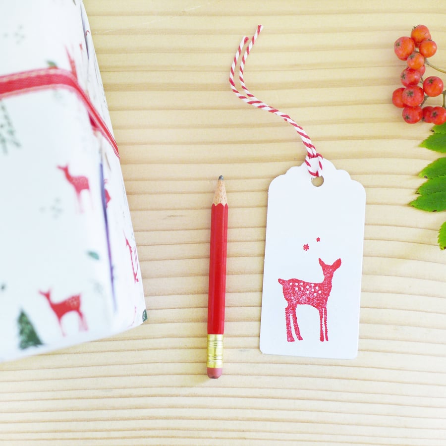SALE - Christmas Reindeer Gift Tags