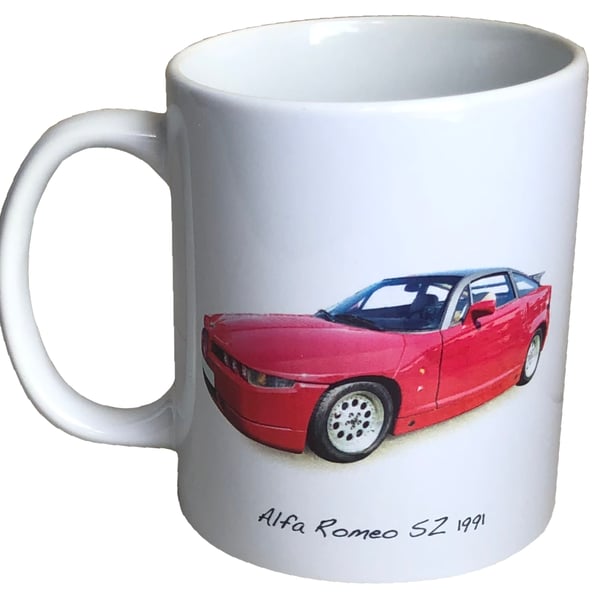 Alfa Romeo SZ 1991 - 11oz Ceramic Mug for Italian fan