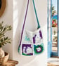 Crochet Beach Bag: Handmade Cotton Granny Square tote