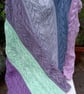 Hand knitted  blanket with cables  - Image 3