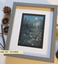 Moonlit Night Flower Meadow, original landscape art, wall art, floral landscape - Image 9