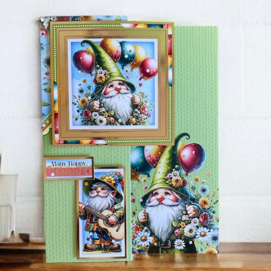 Birthday Card for Him or Her. Birthday Card for a Gnome Lover.