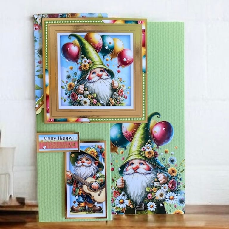 Birthday Card for Him or Her. Birthday Card for a Gnome Lover.