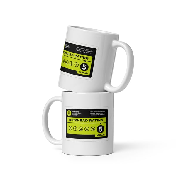 Cheeky British Humour Rating Scale Mug – Funny Novelty Gift for Him or Her 