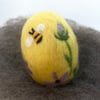 Felted Easter Egg, Needle Felt Easter Decoration, LAVENDER, BEE, BEES, Flowers