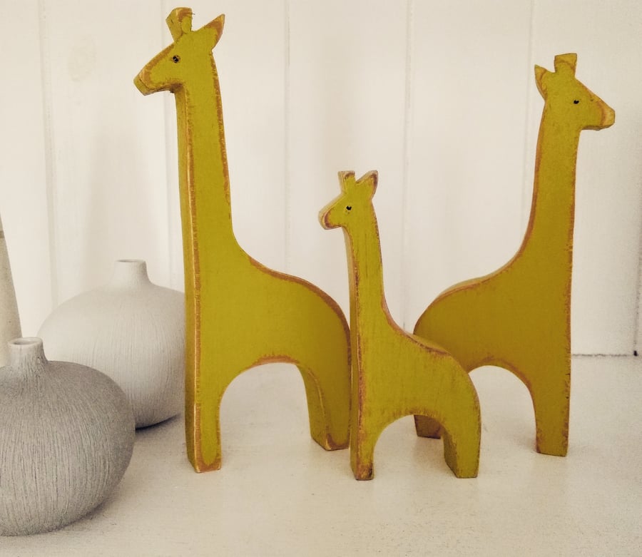 Wooden Giraffe Set