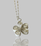 Silver Daisy Filigree Necklace - Image 1