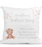 Personalised Teddy bear Bedtime Story Book Filled Cushion -  Nursery Cushion - 