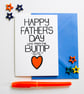 Father's Day Love From The Bump  I Can't Wait To Meet You New Dad Greetings Card - Image 1