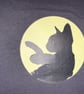 Dark Grey Cat Moon T Shirt with CEC Bovril Design Super Limited Edition - Image 3