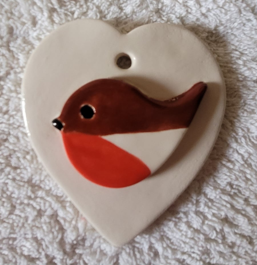 Heart robin keepsake