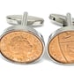 2017 Potter 9th Anniversary Cufflinks, 2017 Penny Birth Year Coin Cufflink 8th,  - Image 1