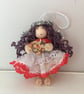 Tiny Valentine Purple Fairy Hanging Decoration