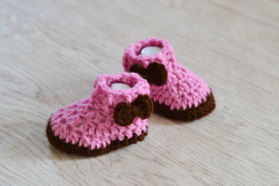 New Baby Announcement Shoes, Baby girls boots, Newborn Booties