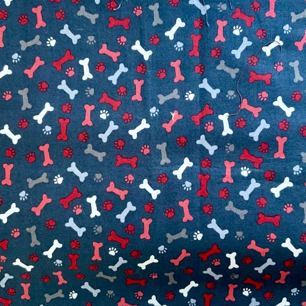 1 Metre Dog Bones Fabric