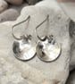 Disc earrings in sterling silver - Image 1