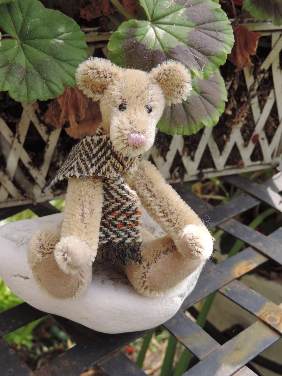 5 inch Handmade Collectors Mohair Teddy Bear