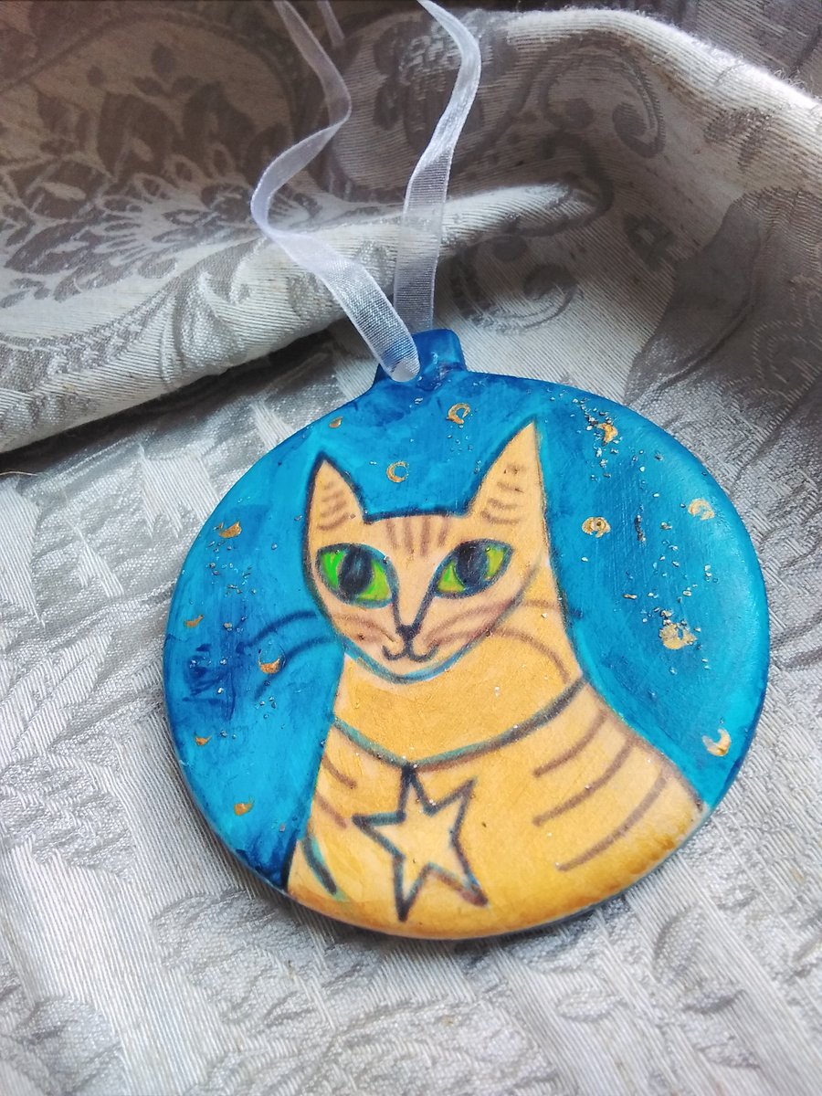 Proud Tabby Cat Decoration