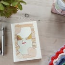 Hand Sewn Notebook with Original Sea View Design